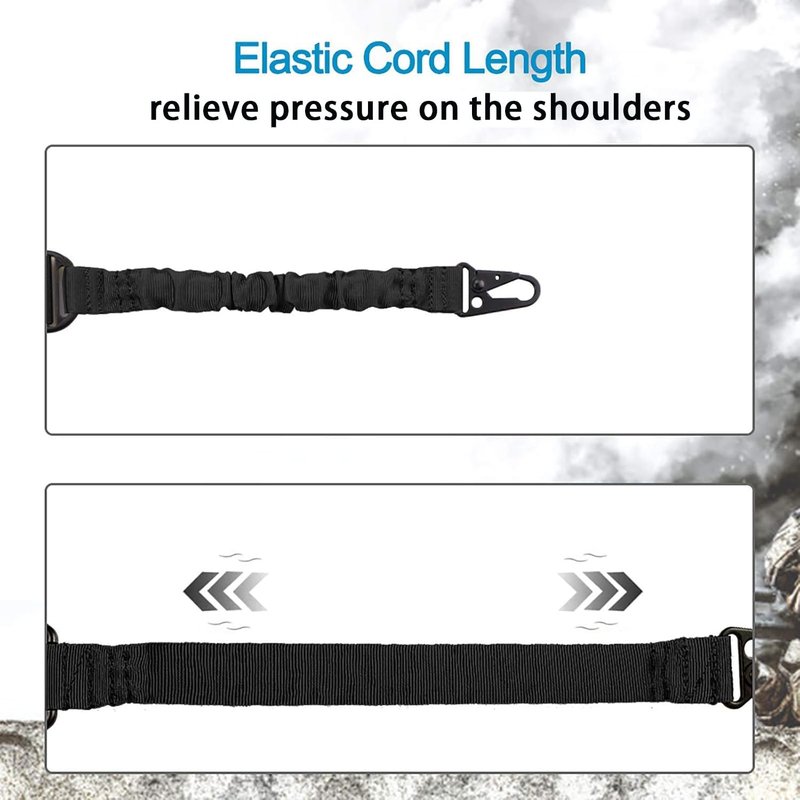 Bengor Two Point Rifle Sling - Adjustable Extra Long with 1.25" QD Swivel Mounts | M-Rail Attachments
