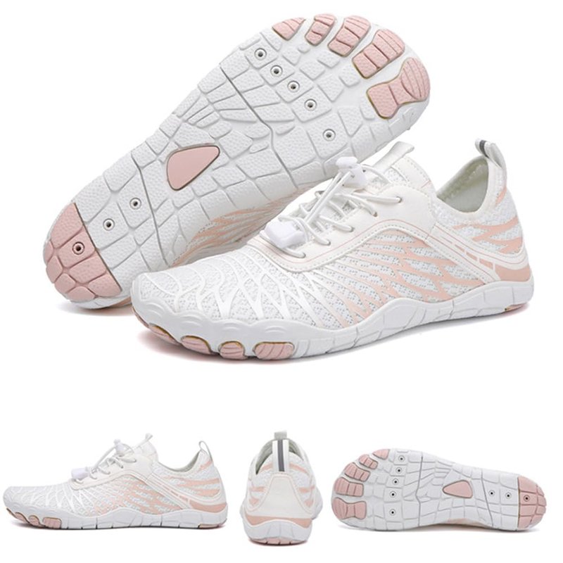 ELETON Barefoot Shoes Women Men Footwear, Wide Toe Box Hiking Zero Drop Non-Slip Quick-Dry River Boat Pool Beach Water Shoes, Lightweight Swimming Running Walking Sneakers Unisex White