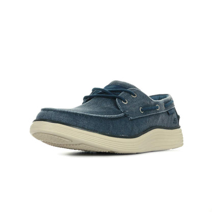 Skechers Men's Status 2.0- Lorano Boat Shoes, Navy Canvas, 8 UK