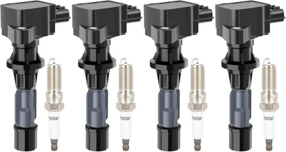ECCPP 3 ignition coils with 3 iridium Spark Plugs,UF808,coils packs,for Smart Fortwo 2016-2017 0.9L‎224332428R,UF-808