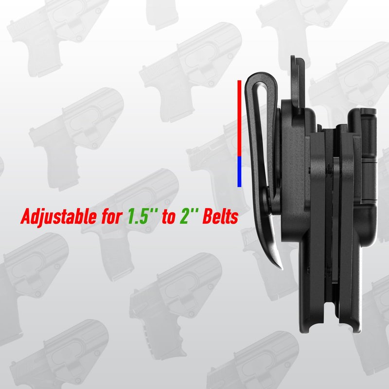 Sig P365 X Macro Holster, Universal Holster for Hellcat Pro/Ruger 57 / Sccy CPX Gen3 / Taurus GX4 / Springfield Hellcat Pro/Glock 17 19 19X 43 44 45 48, Adjustable Rentention Level Ⅱ Gun Holsters