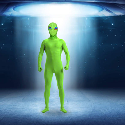 anroog Halloween Alien Mask for ET Alien Cosplay Costume Halloween Party,Alien 3D Full Face Mask for Adults