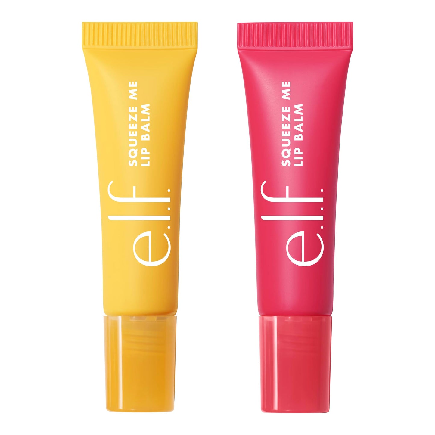 e.l.f. Squeeze Me More Lip Balm Duo, Moisturizing Balm For A Sheer Tint Of Color, Made With Hyaluronic Acid, Vegan & Cruelty-Free, Cherry & Bubblegum