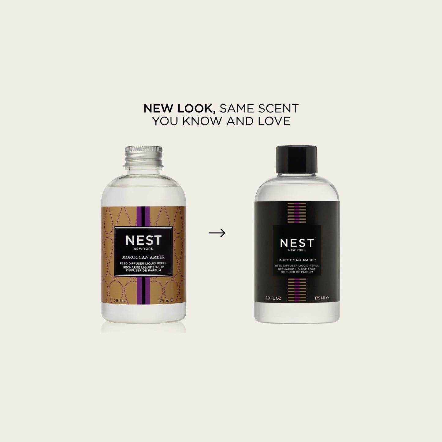 NEST New York Reed Diffuser Liquid Refill, Sicilian Tangerine - 5.9 fl oz - Fragrance for Up to 90 Days - Flame Free