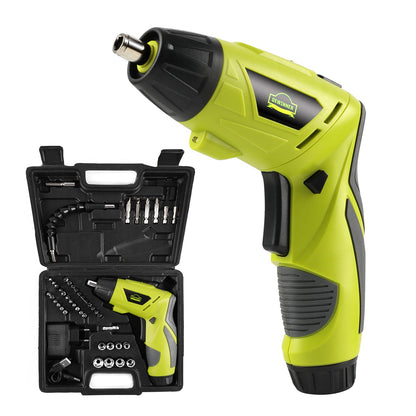 DEWINNER Electric Cordless Screwdriver, Drill Driver Set, USB 3.6V 3N·m Max Torque with 1300 mAh Battery & 45 Piece Screwdriver and Wood Bit Assortment