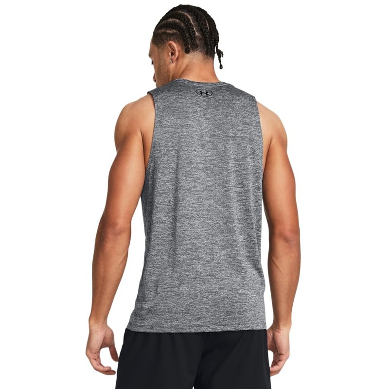 Under Armour Men's Tech Tank Top, (025) Castlerock / / Black, X-Large