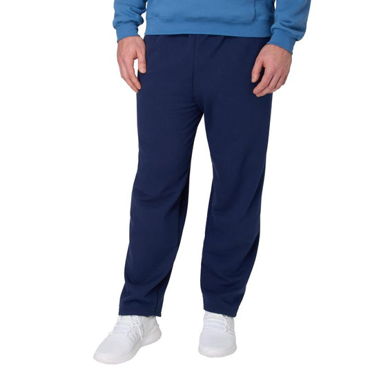 Hanes Men's EcoSmart Open Leg Pant with Pockets, Navy, 2X