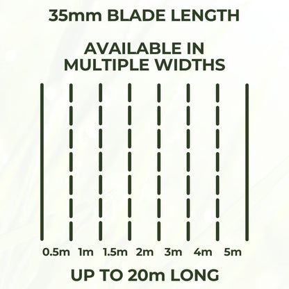 35mm Artificial Grass Natural and Realistic Looking Fake Lawn Astro Turf 1m, 1.5m, 2m, 3m & 4m Widths | 1m x 3m