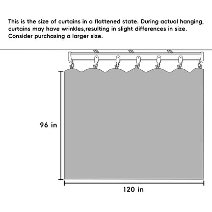 Room Divider Curtains Flexible Ceiling Tracks Set Curtain Track Ceiling Mount Blackout Curtain for Living Room Bedroom Ceiling Curtain Rod Privacy Dividers Panels W120 x H96 Beige Drape & Black Rail