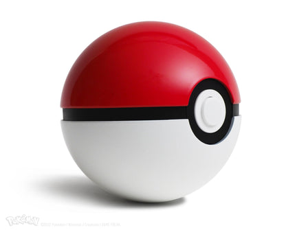 The Wand Company Original Poké Ball Authentic Replica - Realistic, Electronic, Die-Cast Poké Ball with Display Case Light Features – Officially Licensed by Pokémon