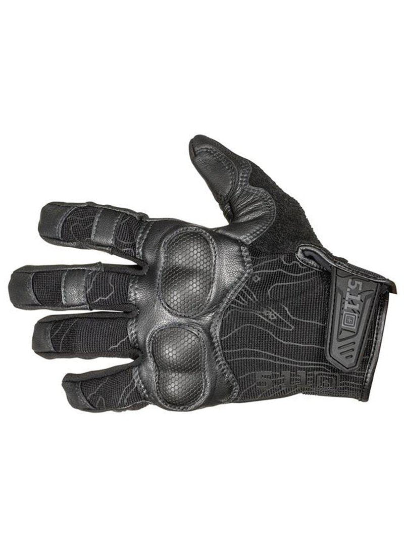 5.11 Tactical Unisex Hard Times 2 Gloves, Touchscreen Compatible, Reinforced Cuffs, Style 59379, Black, Medium