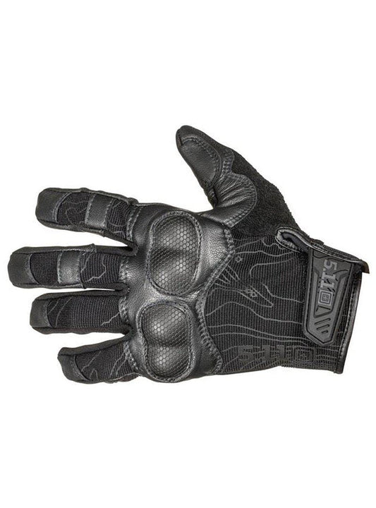5.11 Tactical Unisex Hard Times 2 Gloves, Touchscreen Compatible, Reinforced Cuffs, Style 59379, Black, Medium