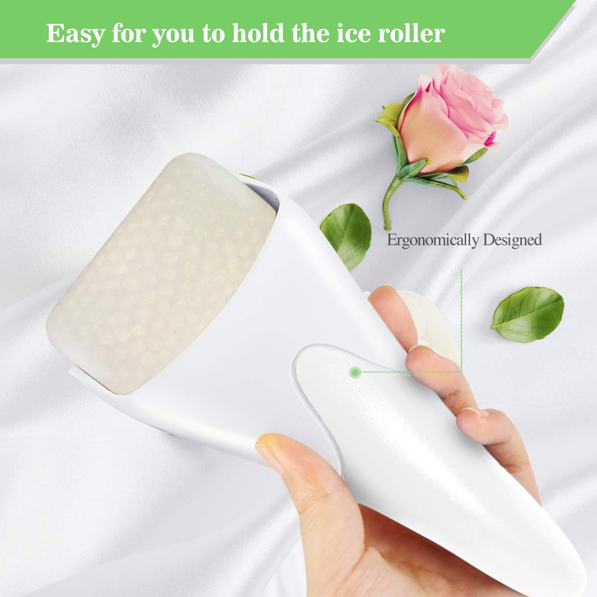 Ice Roller for Face,Eyes,Women Gifts Idea,Therapeutic Cooling to Tighten Brighten Complexion and Reduce Wrinkles,Massager Under Eye Puffiness,Migraine and Pain Relidf (Haze Blue)