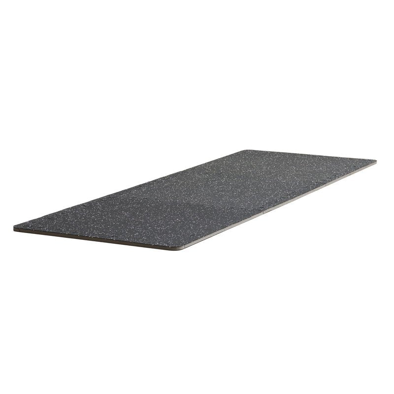 VEVOR 0.56Inch 48sq.ft 12 Tiles Gym Flooring for Home Gym, Rubber Top with High Density EVA Foam, 25 x 25In Gym Floor Exercise Equipment Mats, Interlocking Gym Mats, Puzzle Workout Mats, Black & White