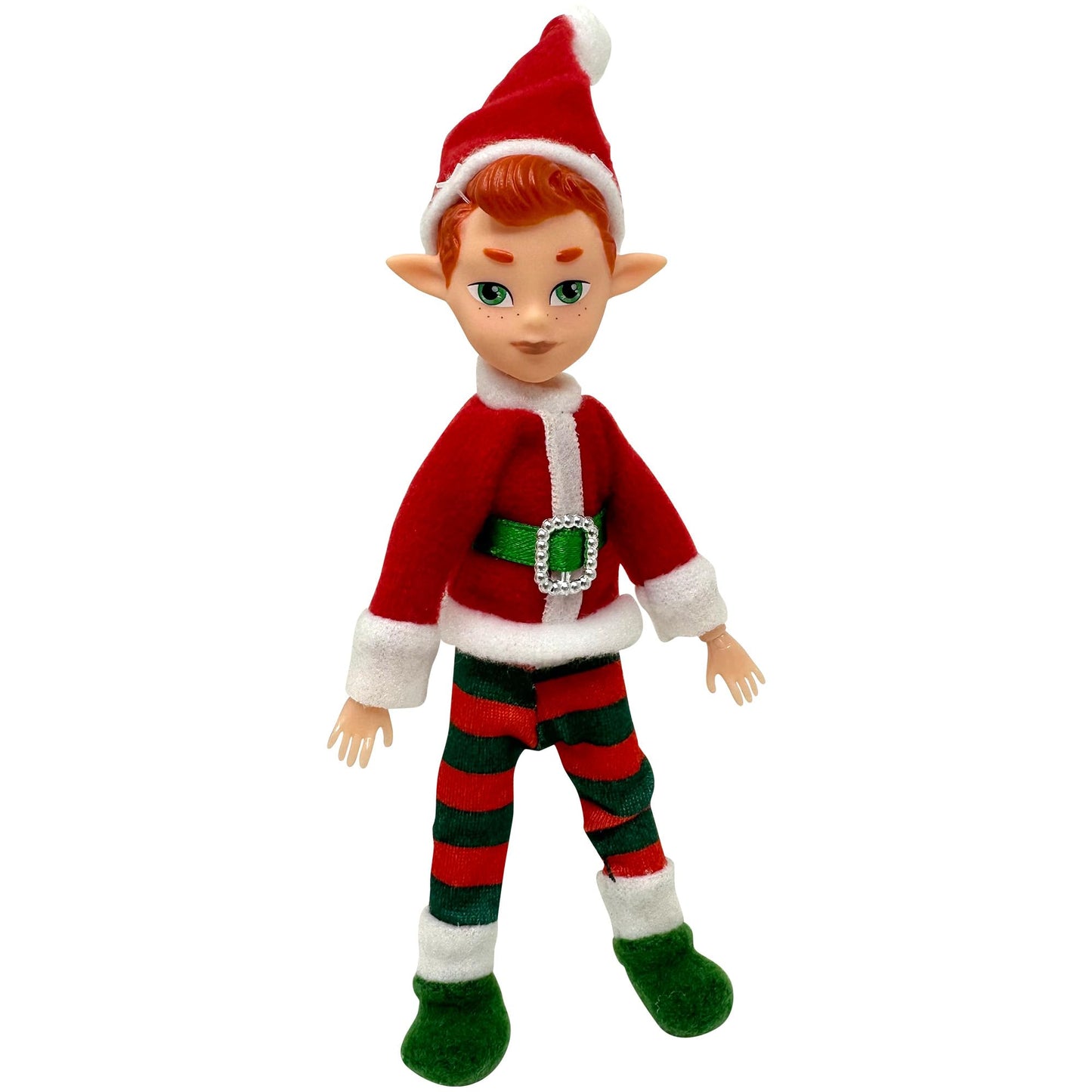 The Original Elf Christmas Dolls, Mini 5.5" Christmas Elf Doll, Toy for Kids or Décor, Toy Elf Dolls, Poseable Little Shelf Sitters with Dangling Legs