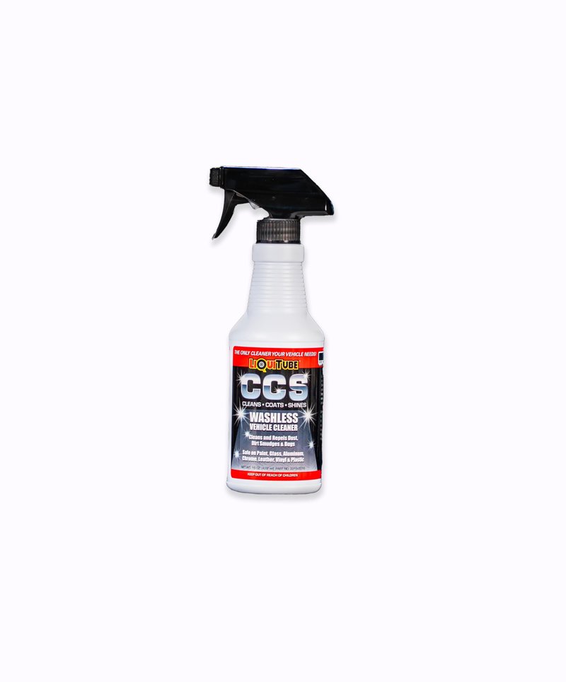 LiQuiTube CCS Multi Surface Cleaner - Bug Remover for Motorcycles, Cars, Trucks, RVs, Boats - Polymer Chain Clear Coat Ceramic Alternative - Top Coat Shine and Protection Technology (16 oz)