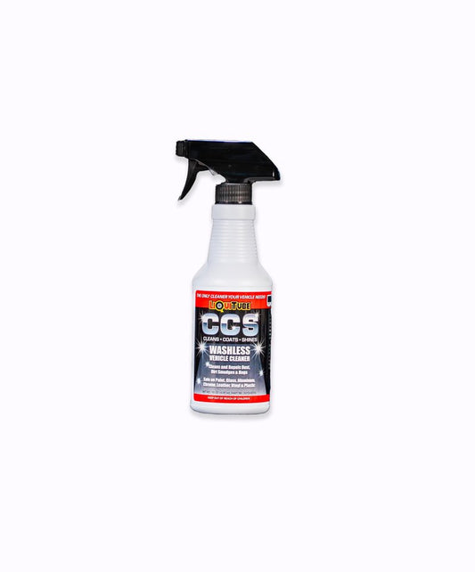 LiQuiTube CCS Multi Surface Cleaner - Bug Remover for Motorcycles, Cars, Trucks, RVs, Boats - Polymer Chain Clear Coat Ceramic Alternative - Top Coat Shine and Protection Technology (16 oz)