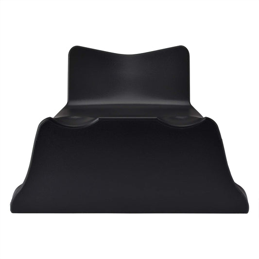 eXtremeRate Solid Black Controller Display Stand for PS4, Gamepad Accessories Desk Holder for PS4 Slim Pro Controller with Rubber Pads