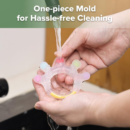 Haakaa Dinky Digits Palm Teether, Baby Teething Toys, Food Grade Silicone Teethers for Babies 0-6 Months/6-12 Months, BPA Free Teething Relief Baby Chew Toys