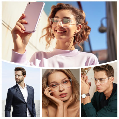 Blue Light Blocking Glasses for Women & Men - Clear Gaming Eye Glasses