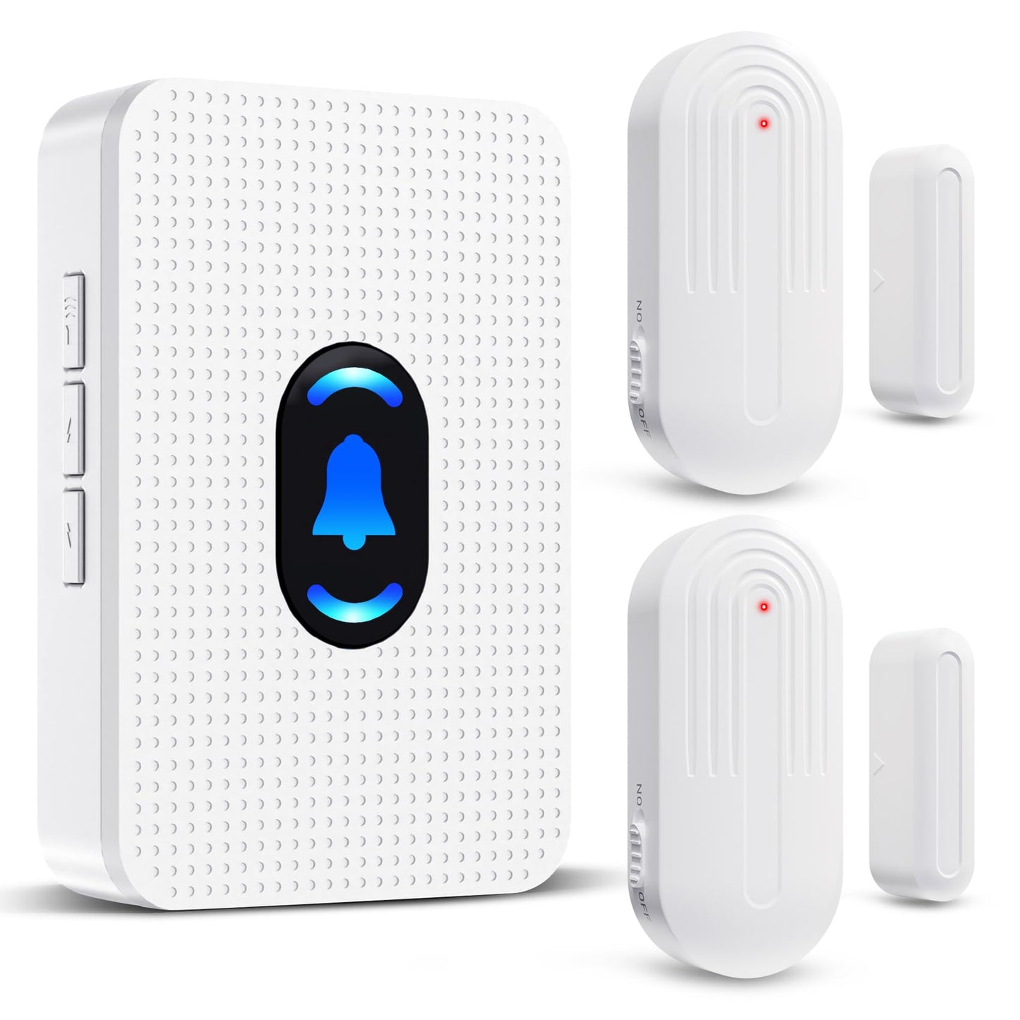 Daytech Wireless Door Chime, Door Dinger for Business Entry/Store/Home/Office, Door Alarms When Opened with 800 Ft Range,20 Chimes 5 Adjustable Volume 2 Sensors + 2 Receivers