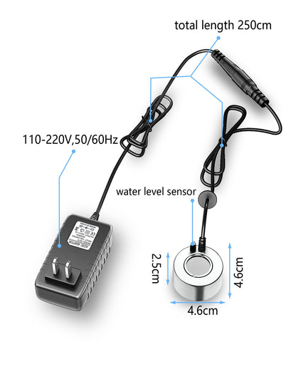 alizzy Ultrasonic Mist Maker, Indoor Fountain Water Feature Pond Portable Reptile Fogger Air humidifier, Halloween Cauldron Mini Fog Machine