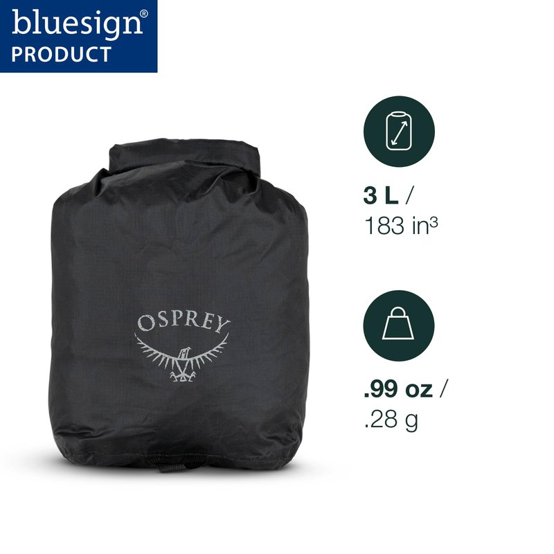 Osprey Ultralight 3L Waterproof Dry Sack, Black