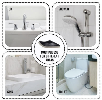 Beard Hair Catcher Sponge for Sink, Beard Bar for Cleaning Bathroom Sink, Egonomic Curved Beard Hair Remover, Clean Men's Hair Trimmings After Shave