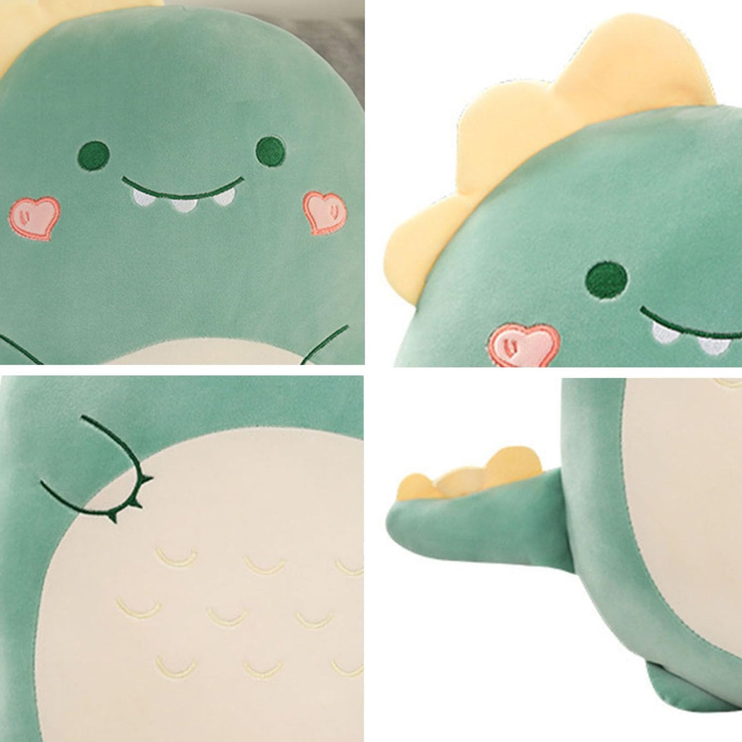 Kekeso Dinosaur Plush Hugging Pillow Cute Stuffed Animal Plush Toy Throw Pillow (Dinosaur, 45cm/17.71in)