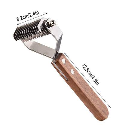 14-Blade Coat King Rake Pet Undercoat Rake,Professional Pet Dematting Comb Grooming Stripping Tool for Dogs and Cats (6.2cm)