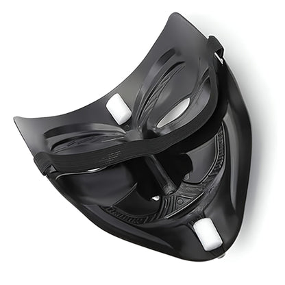 Diximus Black V for Vendetta Mask – Anonymous Guy Fawkes Hacker Mask for Halloween & Costume Parties