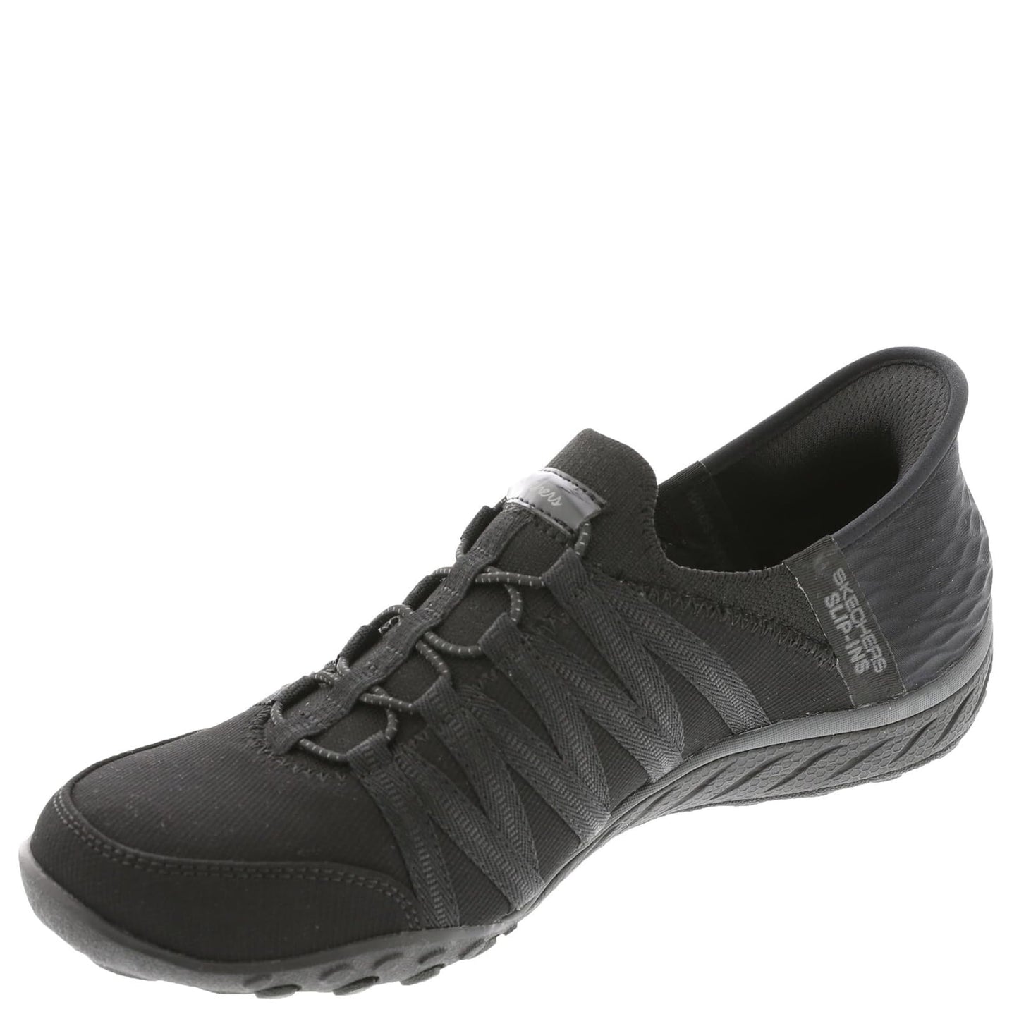 Skechers Women's Breathe-Easy ROLL-with-ME, Black Ripstop/Knit, 7 UK