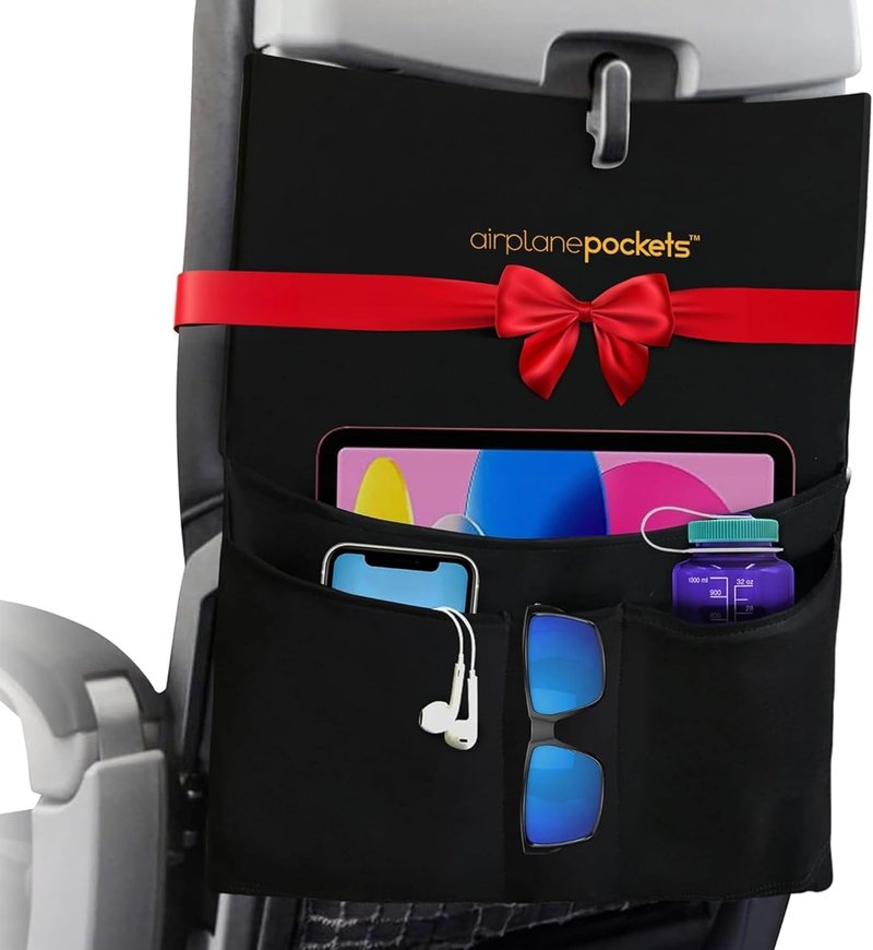 Airplane Pockets | Travel Organizer for Airplane Accessories - Essential Seat Storage Solution - Ideal for International Travel