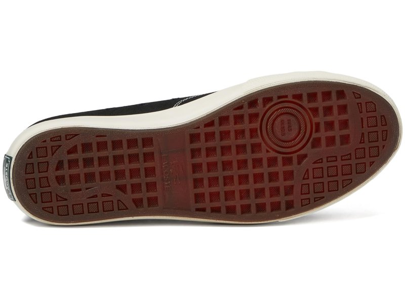 Lacoste Men's BACKCOURT Sneaker, BLK/Off WHT, 10.5
