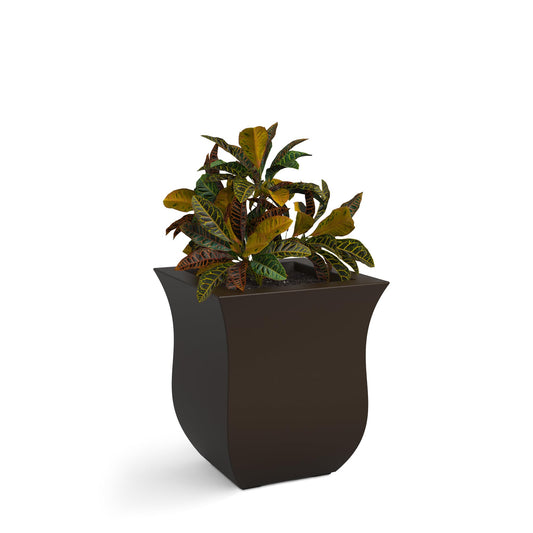 Mayne 5873-ES Polyethylene Planter, Espresso 16x16