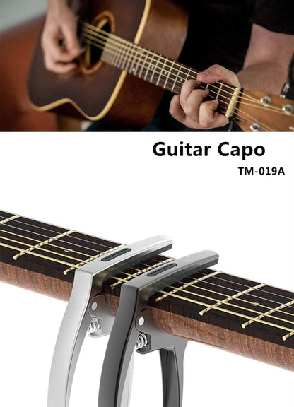 Guitar Capo,TANMUS 3in1 Zinc Metal Capo for Acoustic and Electric Guitars (with Pick Holder and 4Picks),Ukulele,Mandolin,Banjo,Guitar Accessories