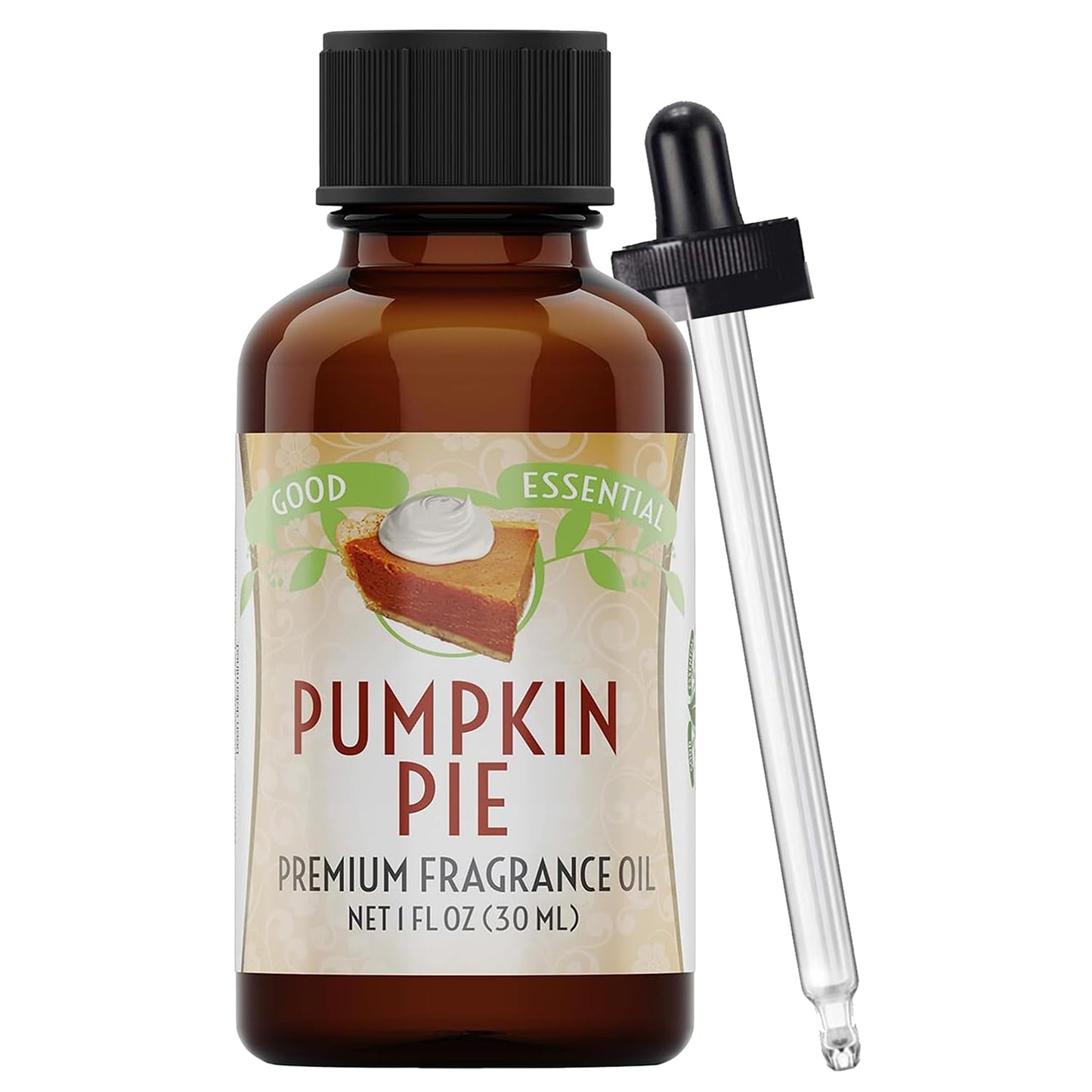 Good Essential Professional Pumpkin Pie Fragrance Oil (1 fl oz / 30ml) for Halloween Candles, Diffusers, Soaps, Lotions, Perfume, Home Scents