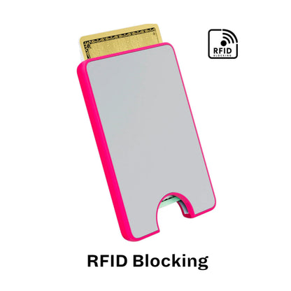 Casely MagWallet | Starfish Wishes | Coral Pink Shimmer | Slim Wallet Card Holder | Compatible with MagSafe | Soft-Touch Hard Silicone | Holds Up to 3 Cards