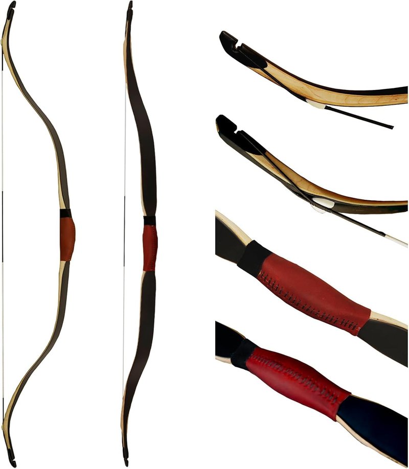 Turkish Recurve Bow - 50" High-Performance Laminated Hunting Bow for Adults & Beginners | Ideal for Enthusiasts