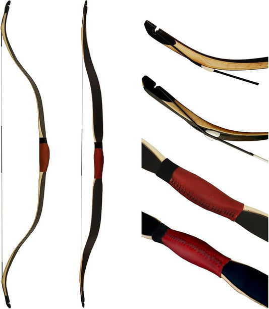 Turkish Recurve Bow - 50" High-Performance Laminated Hunting Bow for Adults & Beginners | Ideal for Enthusiasts