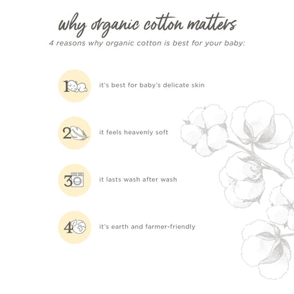 Burt's Bees Baby Baby Boys Pajamas, 2-Piece Long Sleeve Tee and Long Pant Cotton PJ Set, Sizes for 12 Months to 12 Years