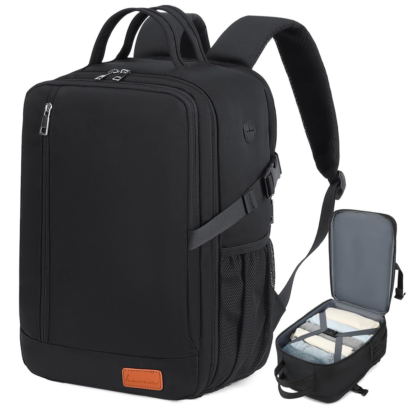 for Ryanair Cabin Bags 40x20x25 Underseat Anti Theft Carry-ons, Travel Backpack Cabin Size Hand Luggage Bag with Water Bottle Holder