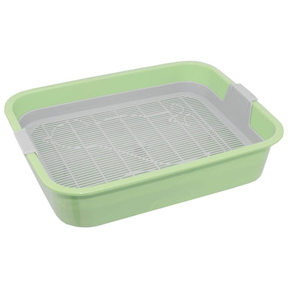 4BIG.Fun - First cat Litter Tray Tray - Perfect for Kittens, Cats, Babies, Boys, Cats, Toilet Tray with Cleaning Sieve - House Clean Even Without cat Litter - Available in Green or Grey