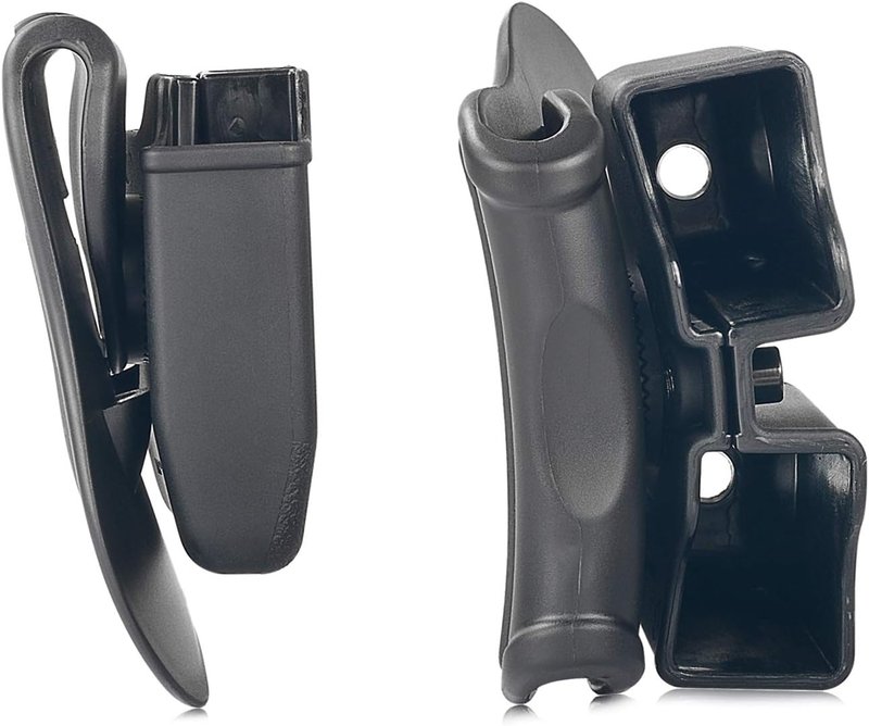 Double Magazine Pouch for Glock 17, 19, 22, 23 | 9mm & .40 Cal Dual Stack Mag Holder - Adjustable Ambidextrous Design | Black