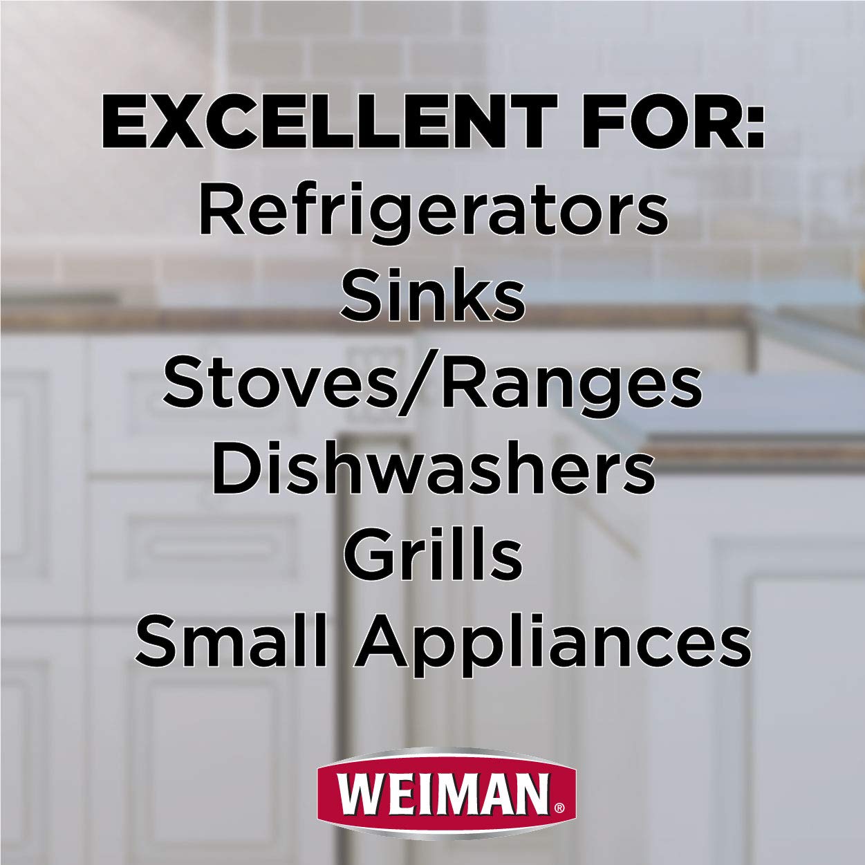 Weiman Stainless Steel Cleaner & Polish, 12 fl oz (355ml)