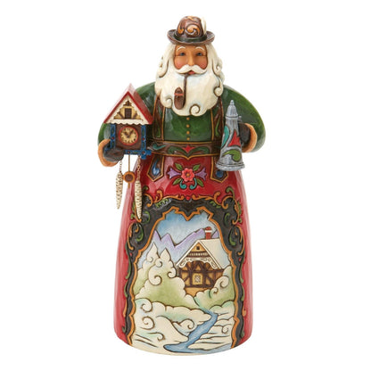 Enesco Jim Shore Heartwood Creek Christmas Around The World German Santa Figurine, 6.75 Inch, Multicolor
