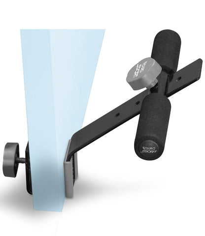 Aduro Sport Doorway Sit-Up Exercise Bar, Adjustable Reinforced Steel with Padded Ankle Bar, Perfect for Home Work or Travel - Fits Any Door