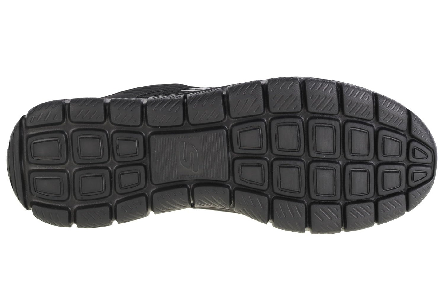 Skechers Men's Track-SYNTAC Sneaker, Black Leather Mesh Black Trim, 9 UK