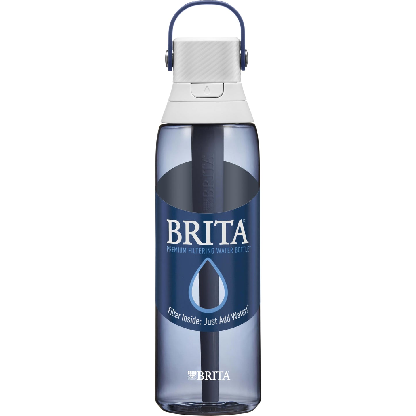Brita Insulated Filtered Water Bottle with Straw, Reusable, Christmas Gift and Stocking Stuffer For Men and Women, BPA Free Plastic, Night Sky, 26 Ounce