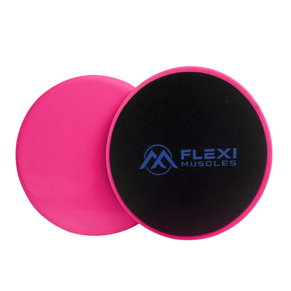 Flexi Muscles Core Sliders Dual Sided Sliding Discs for Use on All Floors. Our Core Sliders are ideal for Abs exercises, Yoga, Pilates and Home Workouts.